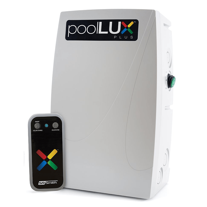 S.R. Smith poolLUX Plus 60W Pool Light Transformer and Controller with Wireless Remote (Gray