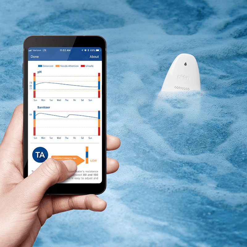 Phin Smart Water Care Monitor For Pools pHin™ by Hayward Smart Water Care Solution System | Pool Supplies Canada