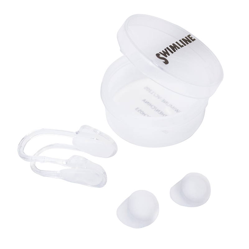Silicone Nose Pinch and Earplugs Set for Kids