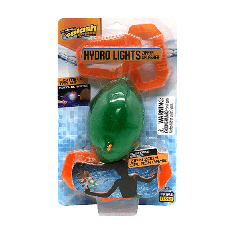 Splash Bombs Hydro Lights Zipper Splasher (Green)