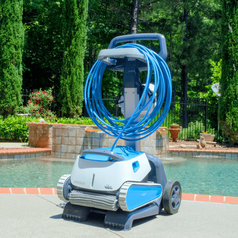 Dolphin Premium Wifi Capable Robotic Inground Pool Cleaner With Bluetooth And Caddy Cart Pool Supplies Canada