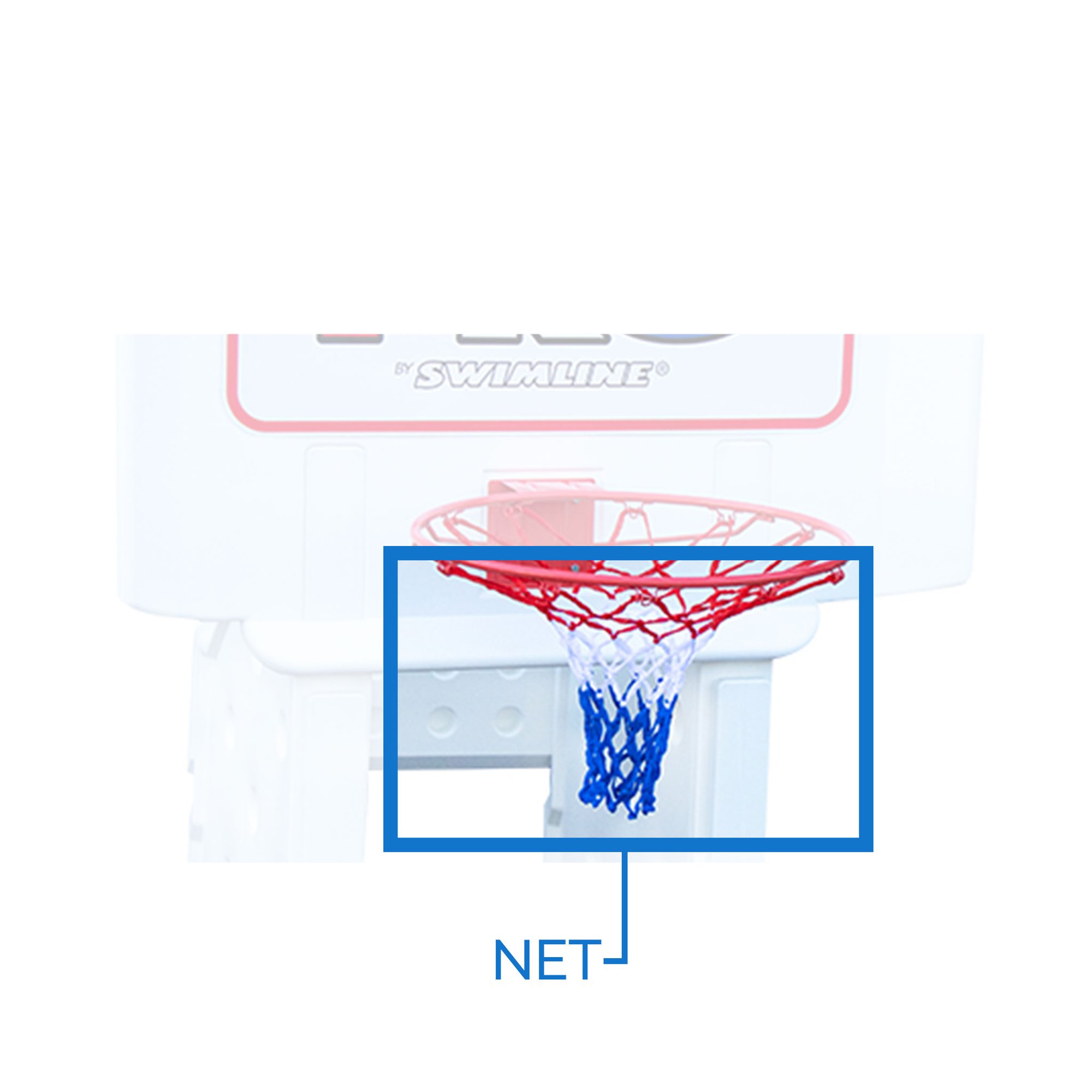 Replacement 9195NET Net for CoolJam Pro Poolside Basketball