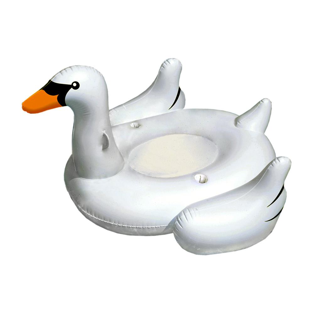 Discontinued Giant Swan Ride On Float with Cup Holders