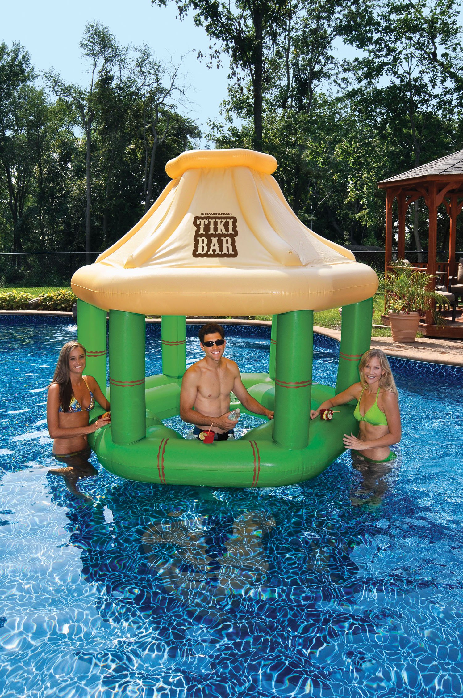 Bar flottant gonflable Tiki Swim Up