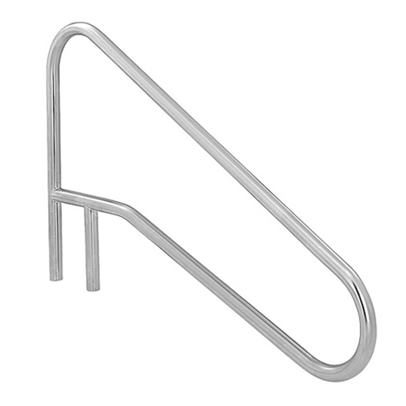 S.R. Smith 54 Inch Center Grab Stainless Steel Braced Inground Handrail