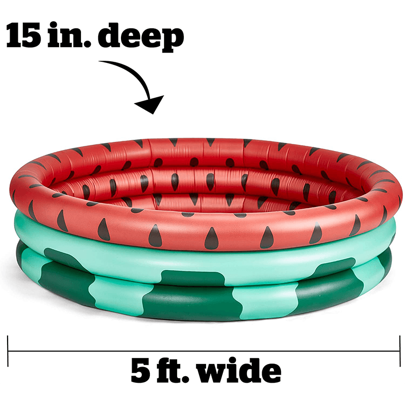 Piscine pour enfants ronde gonflable pastèque de 5 pieds