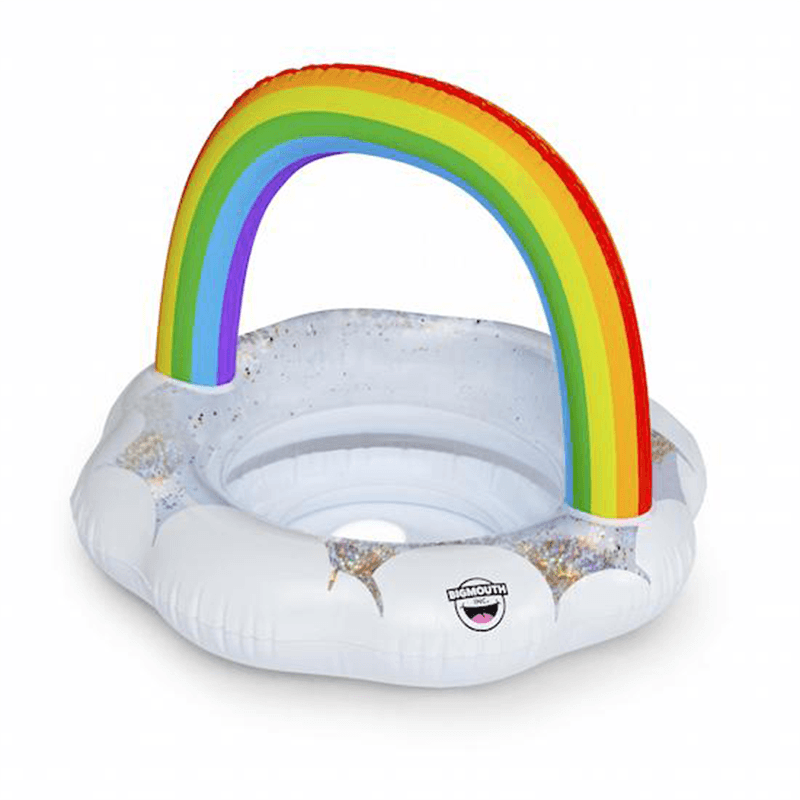 Happy Lil Rainbow Cloud Canopy Pool Ring Float