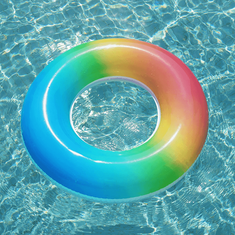 Discontinued Rainbow Float Pool Swim Ring
