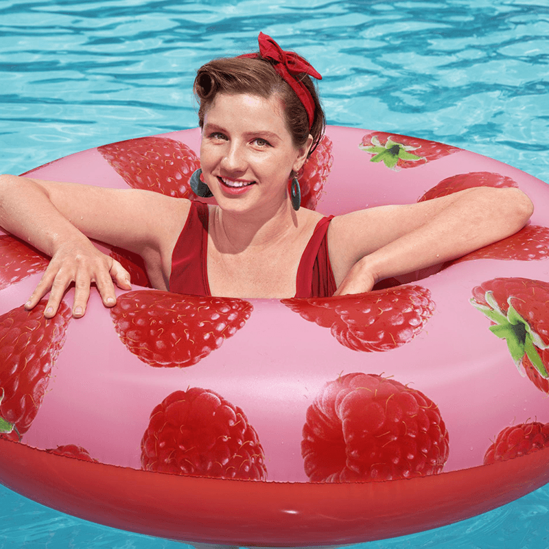 47 Inch Scentsational Raspberry Float Pool Swim Ring