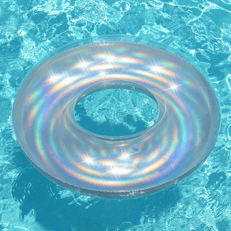 Iridescent Glimmer Pool Swim Tube Ring