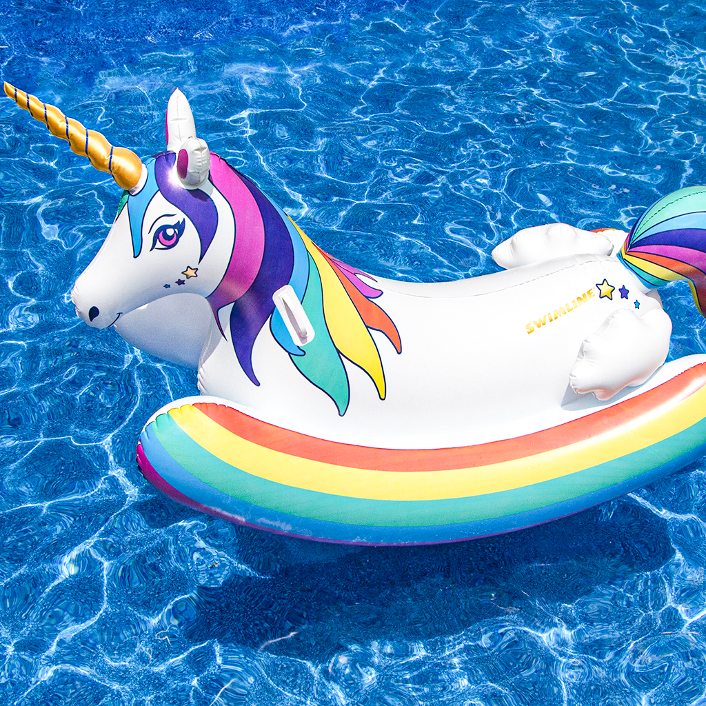 Open Box Kids Unicorn Rocker Ride-On Pool Float