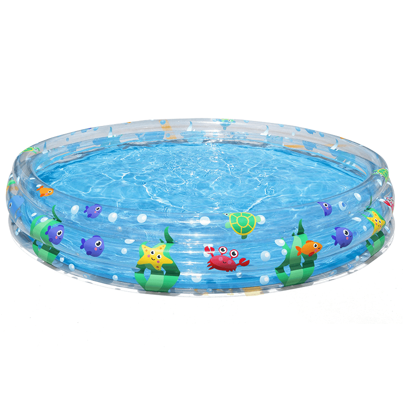 6 Foot Round 3 Ring Kiddie Splash Pool