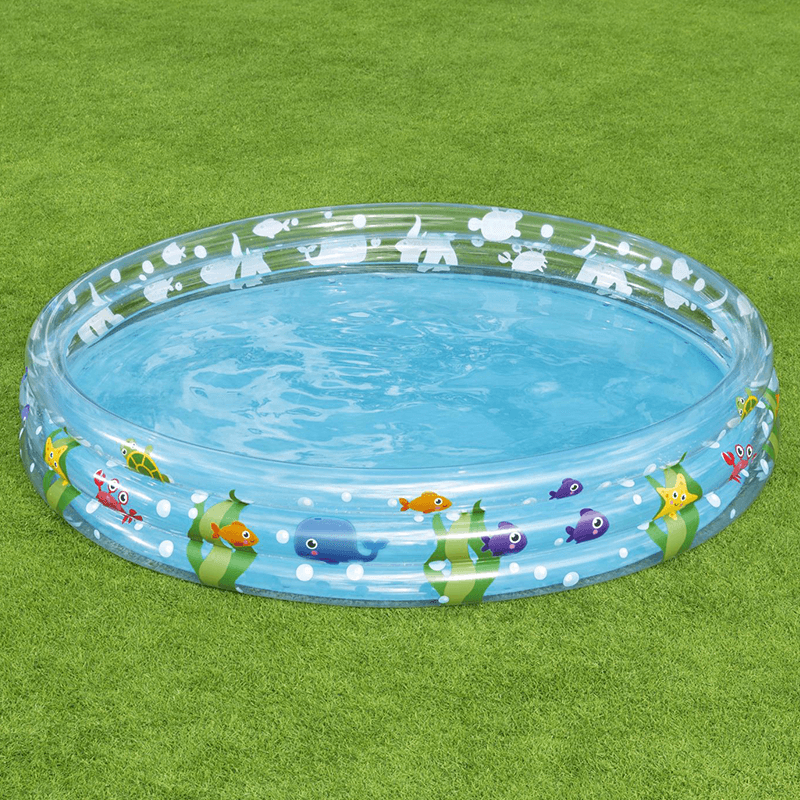 6 Foot Round 3 Ring Kiddie Splash Pool