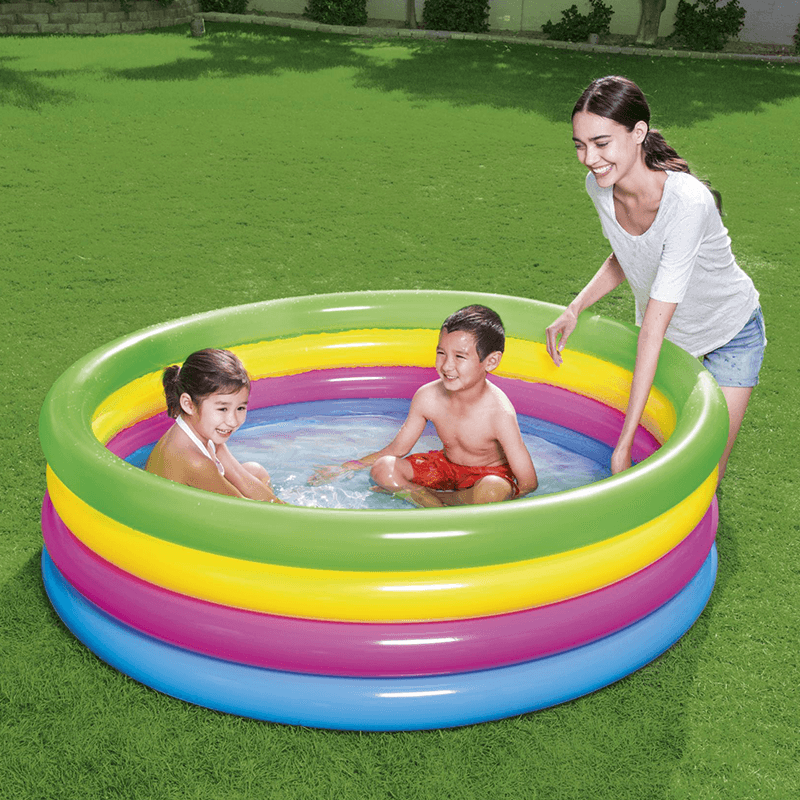 5 Ft Rainbow Kiddie Play Splash Pool