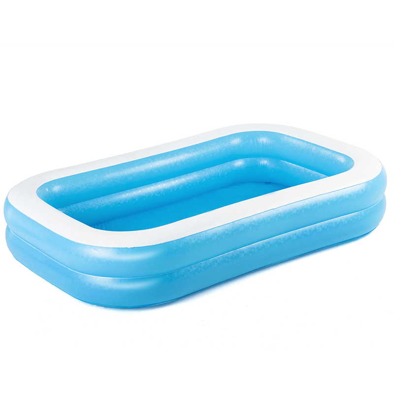 8.5 Ft Blue Rectangular Kiddie Splash Pool