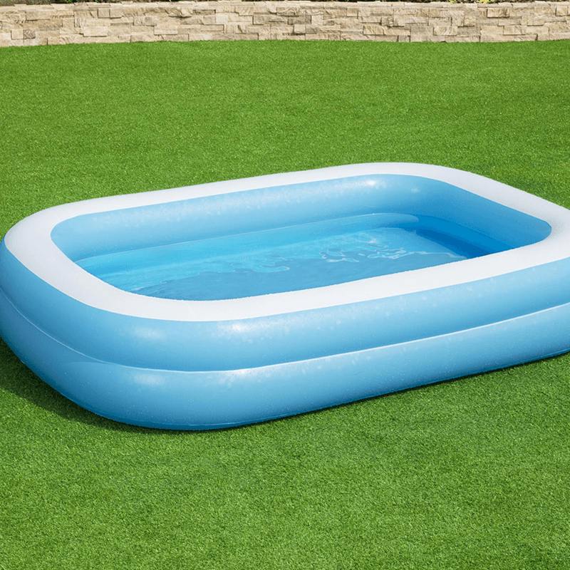 8.5 Ft Blue Rectangular Kiddie Splash Pool