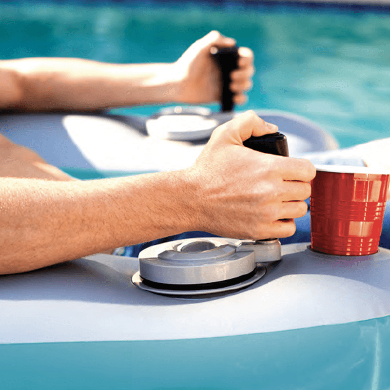 Open Box Pool Candy Splashrunner Motorized Luxury Inflatable Pool Lounger