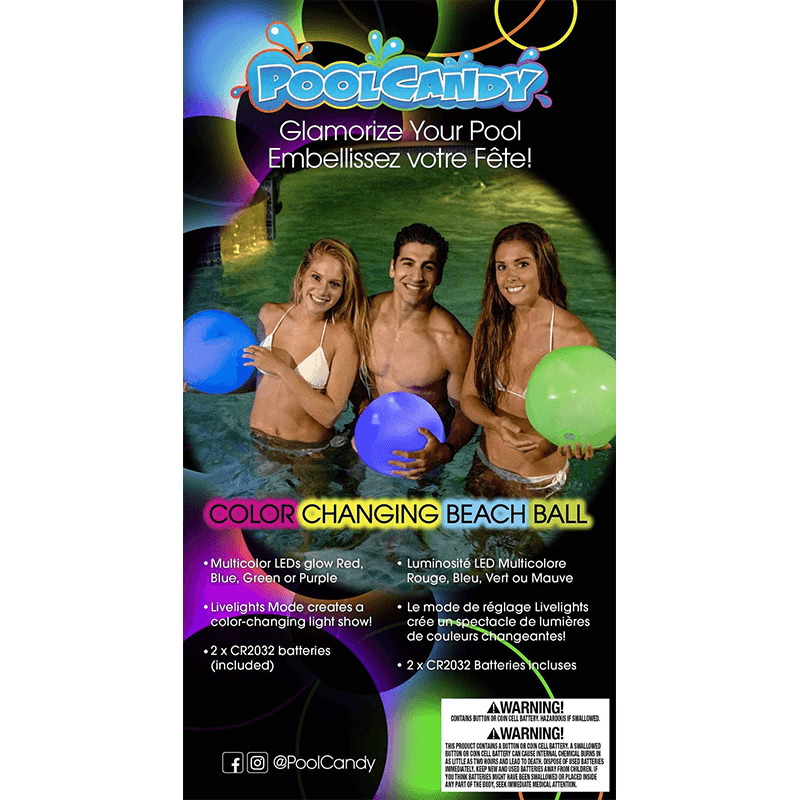 Discontinued Pool Candy LED Light Up Jumbo Beach Ball