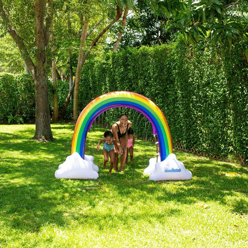 rainbow sprinkler inflatable
