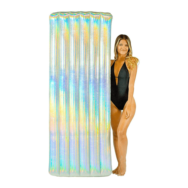 Pool Candy Deluxe Holographic 74 pouces Flotteur de piscine autoporté