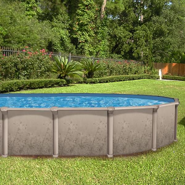 Nature 18 x 33 ft Oval Buttress Free Above Ground Pool with Liner and Skimmer