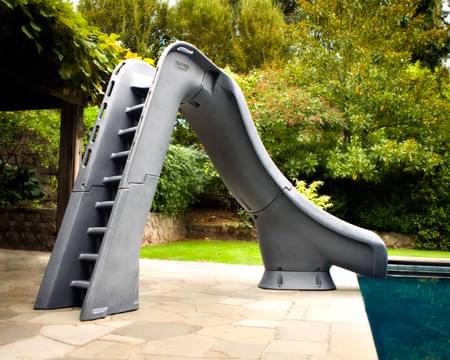 Glissade Typhoon avec Virage à Droite pour Piscine Creusée