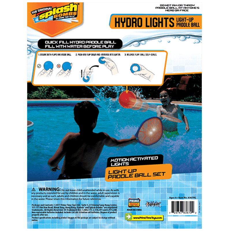 Discontinued Hydro Lights Light Up Paddle Ball
