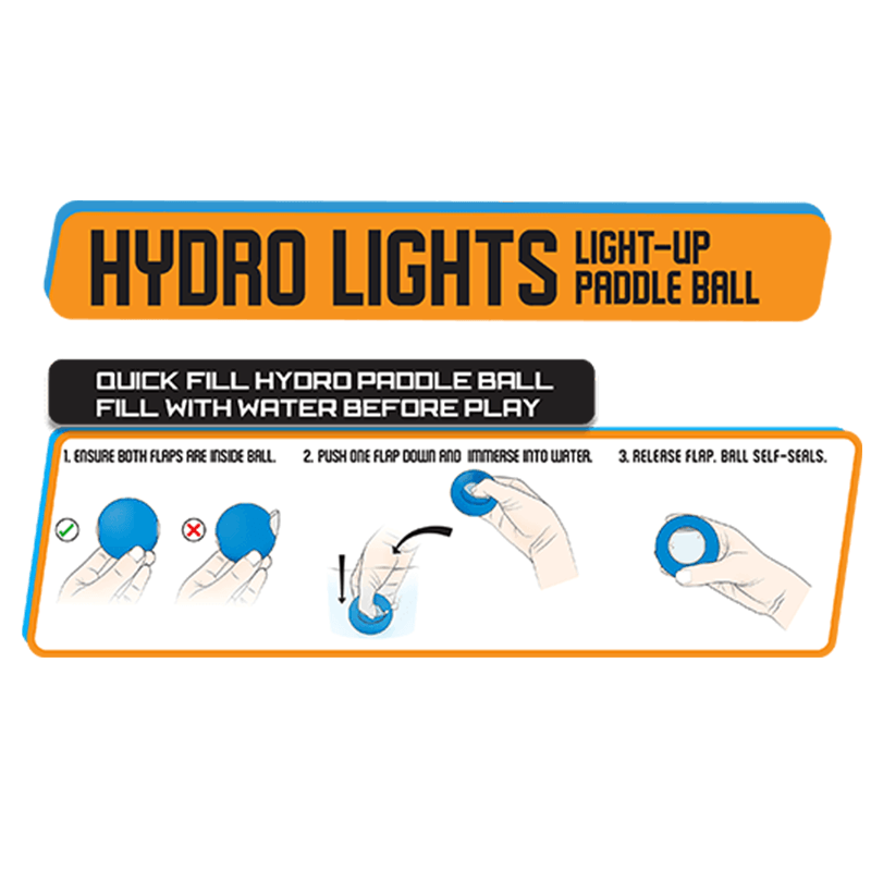 Discontinued Hydro Lights Light Up Paddle Ball