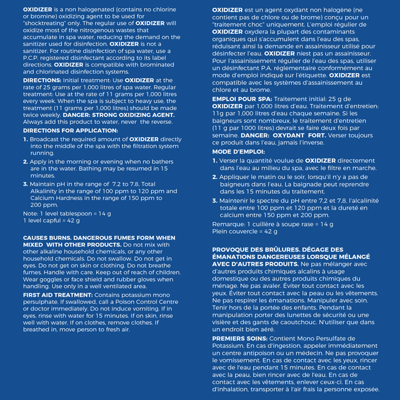 Spa & Pool Oxidizer Shock (950g) by Pool Supplies Canada