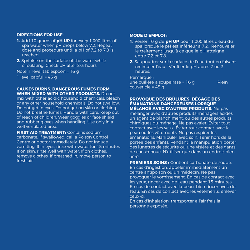 Spa PH Up (750g) by Pool Supplies Canada