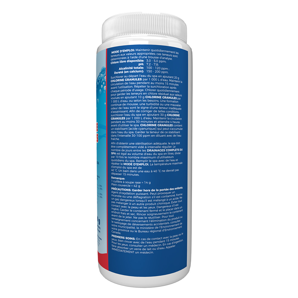 Spa Chlorine Granules (700g) by Pool Supplies Canada