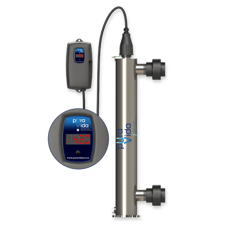 Pura Vida 2 316L Stainless UV Water Sterilizer (42 GPM) Pool Supplies Canada