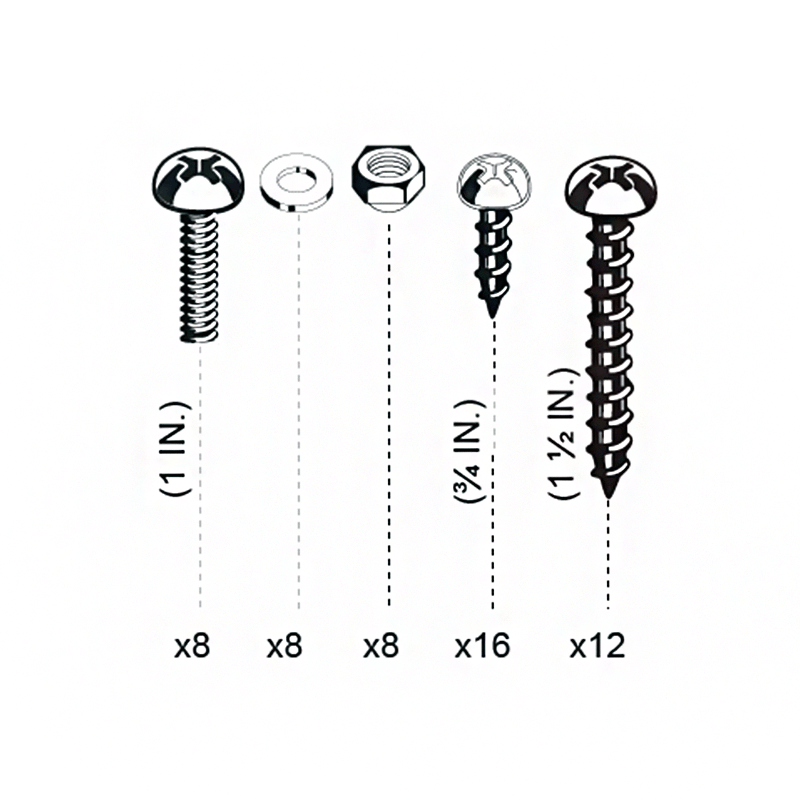 Hardware Kit for InnovaPlas Fiesta Above Ground Step