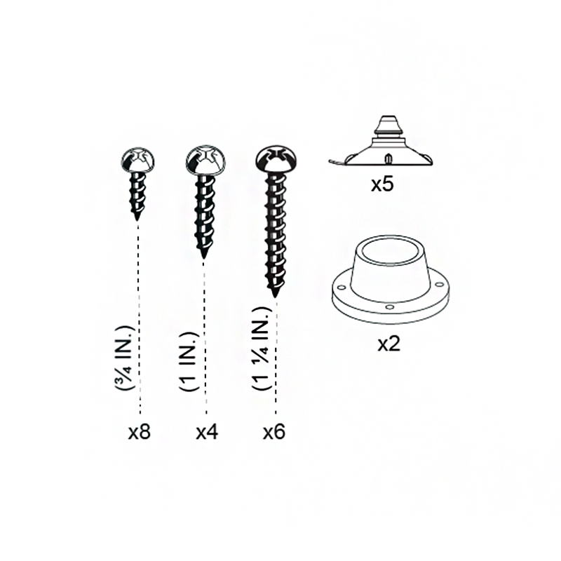 Hardware Pack 1400015 for The Step Inground