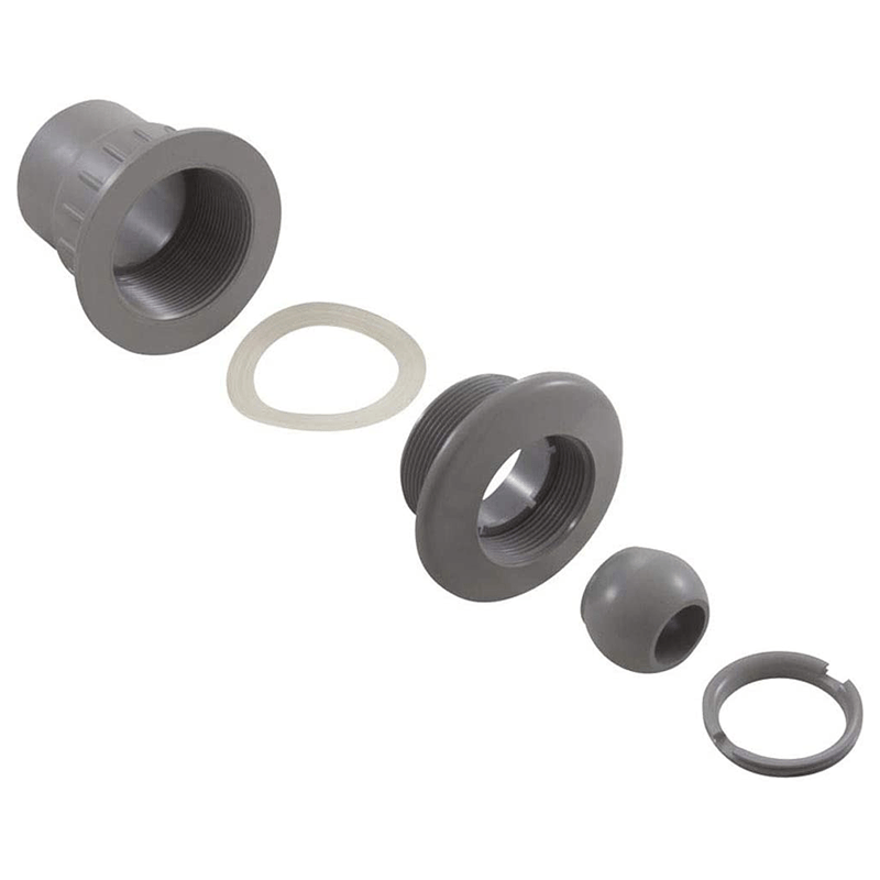 Custom Molded Products - 25523701000 - Fiberglass Wall Fitting with Eyeball (Grey)