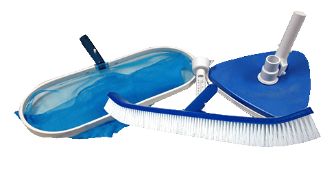 Kit d'entretien pour piscine hors terre avec support de poteau en plastique