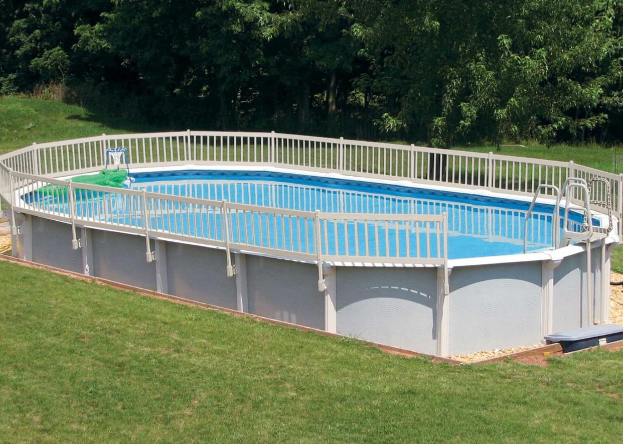 above ground pool fence with gate