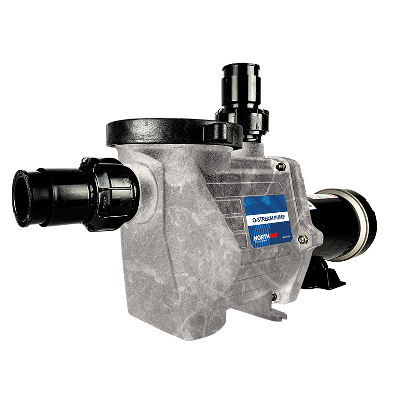 NorthFlo Q-Stream 1 HP Inground Pump with Reducer Bushings