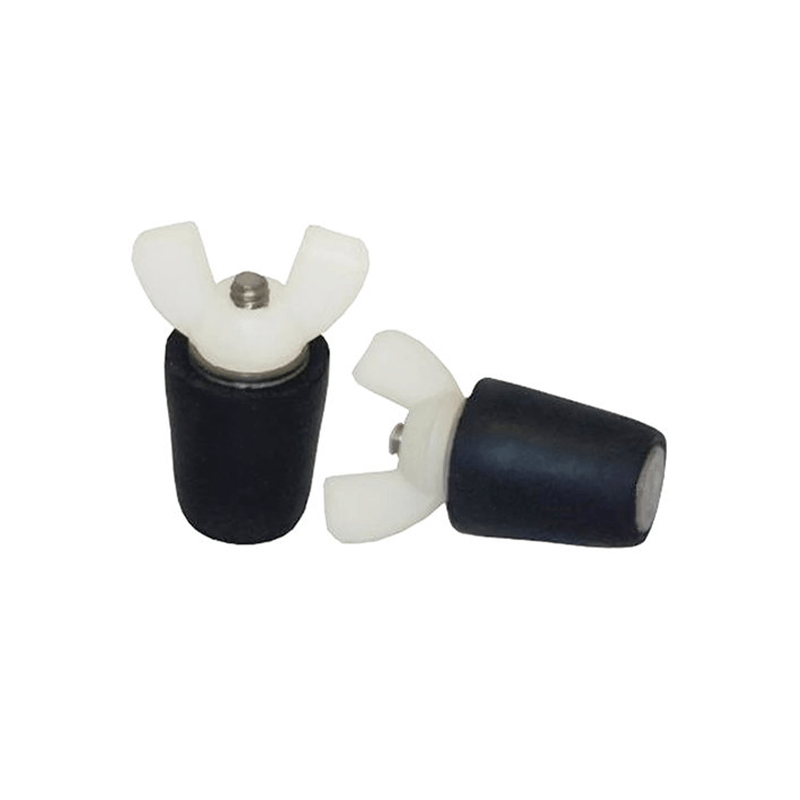 Rubber Plug Number One Nylon Wing Nut Size 0.5 inch