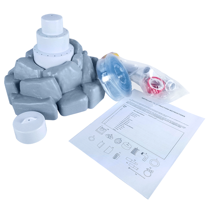 Fontaine d'eau en roche