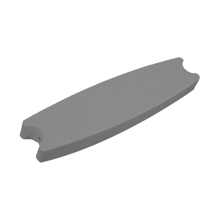 Marche de remplacement en plastique pour échelle en acier à 3 marches (gris)