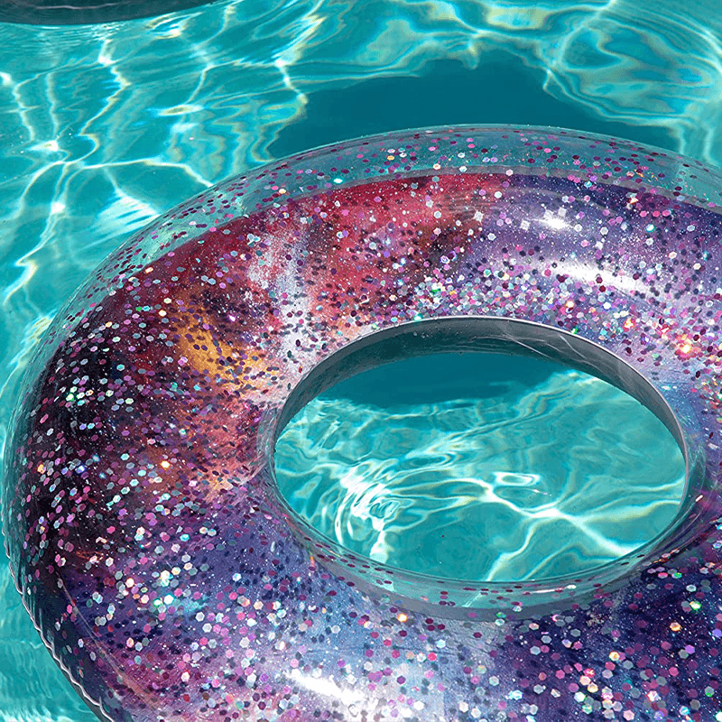 Galaxy Pink Pool Candy 36 Inch Glitter Pool Tube