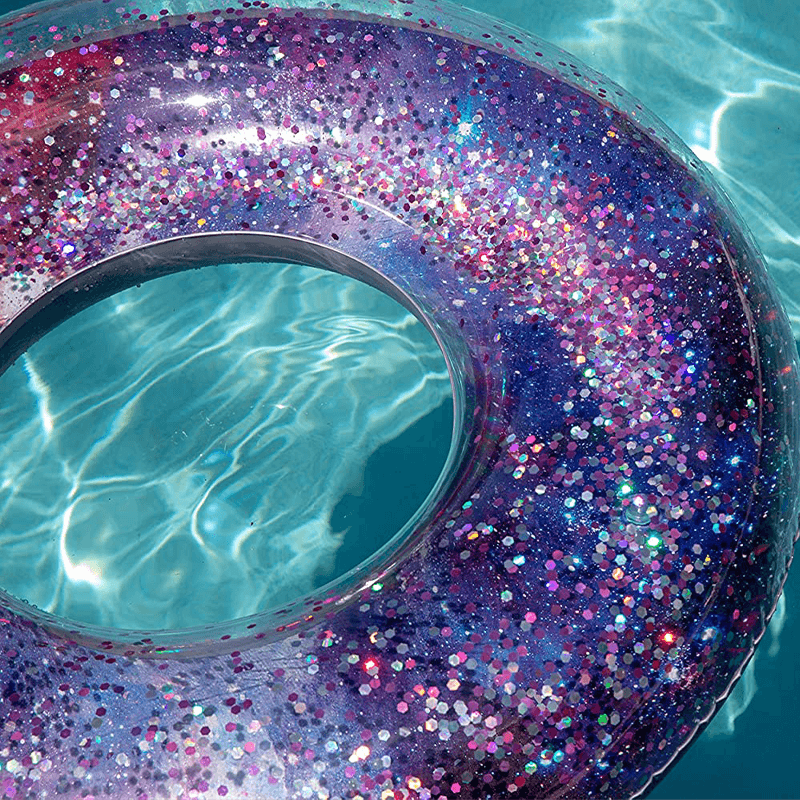 Galaxy Pink Pool Candy 36 Inch Glitter Pool Tube