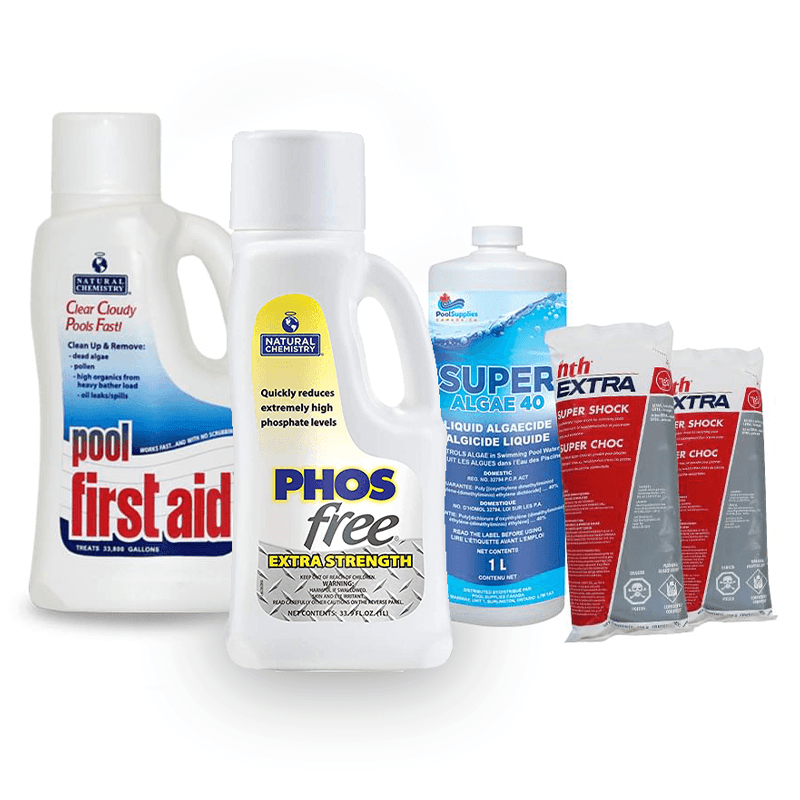 Total Algae Destruction Pool Chemical Kit