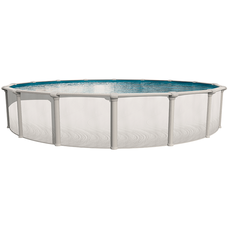 Heritage 15 ft Round Above Ground Pool with 52 Inch Linen Wall