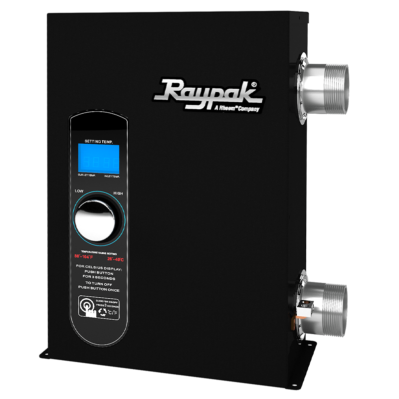 RayPak 11 Kw Electric Digital Titanium Pool and Spa Heater Pool