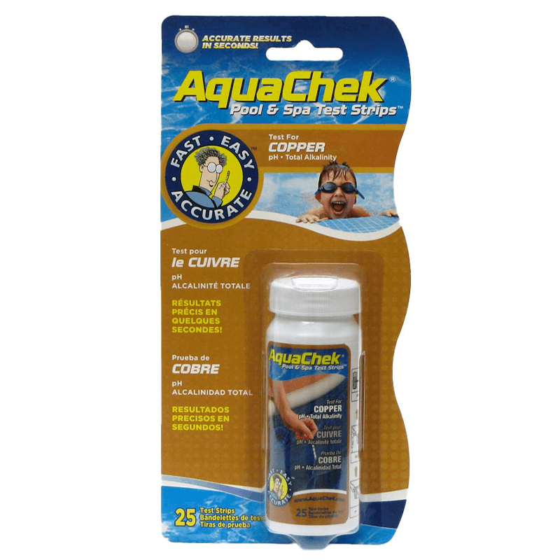 AquaChek Copper 3-in-1 Test Strips (Bottle of 25)