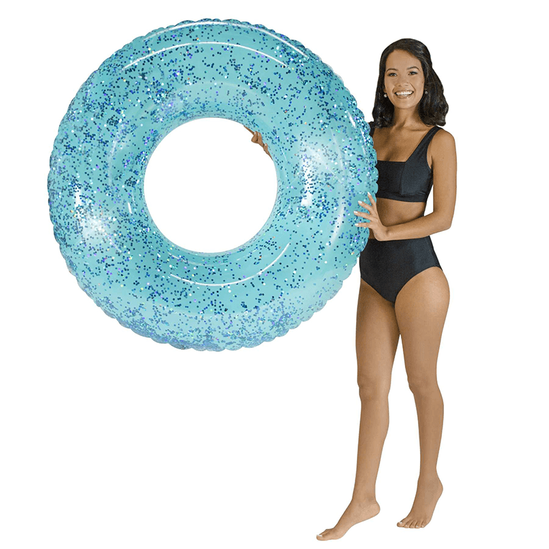 Aqua Pool Candy Tube de piscine à paillettes de 48 pouces