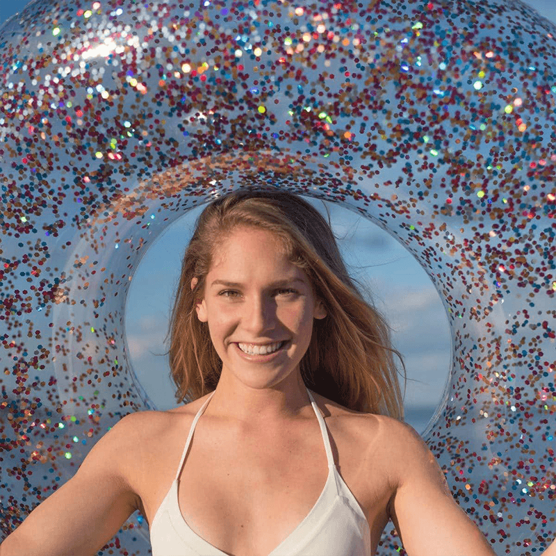 Tube de piscine scintillant multicolore Pool Candy de 48 pouces