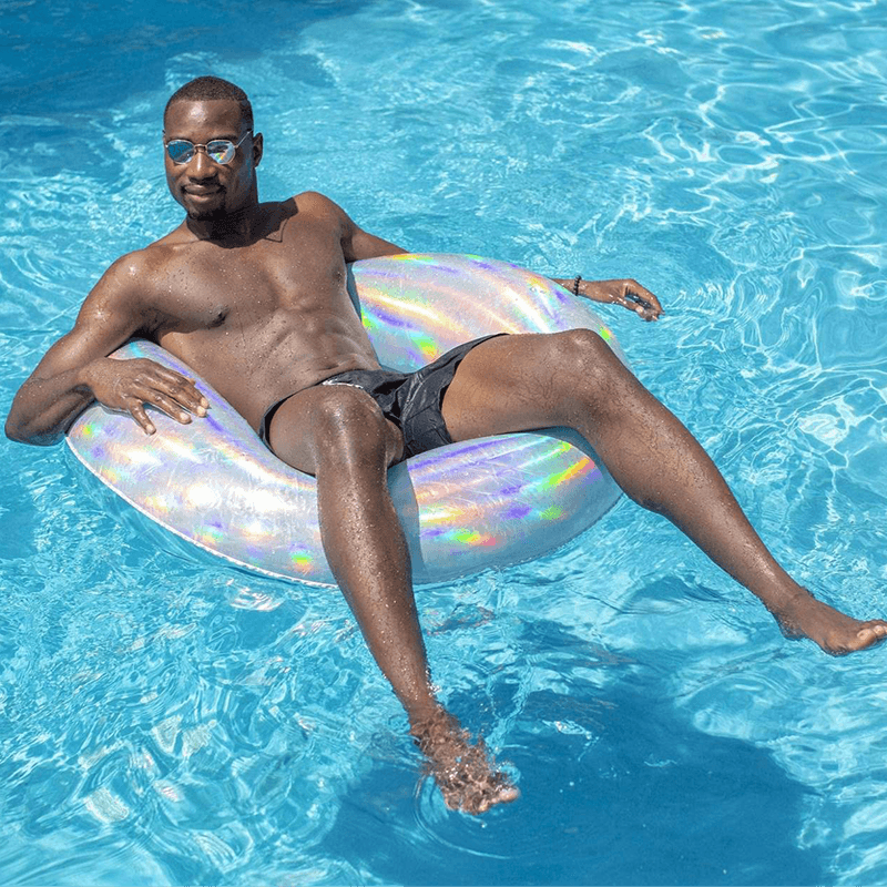 Pool Candy 42 Inch Holographic Inflatable Pool Tube